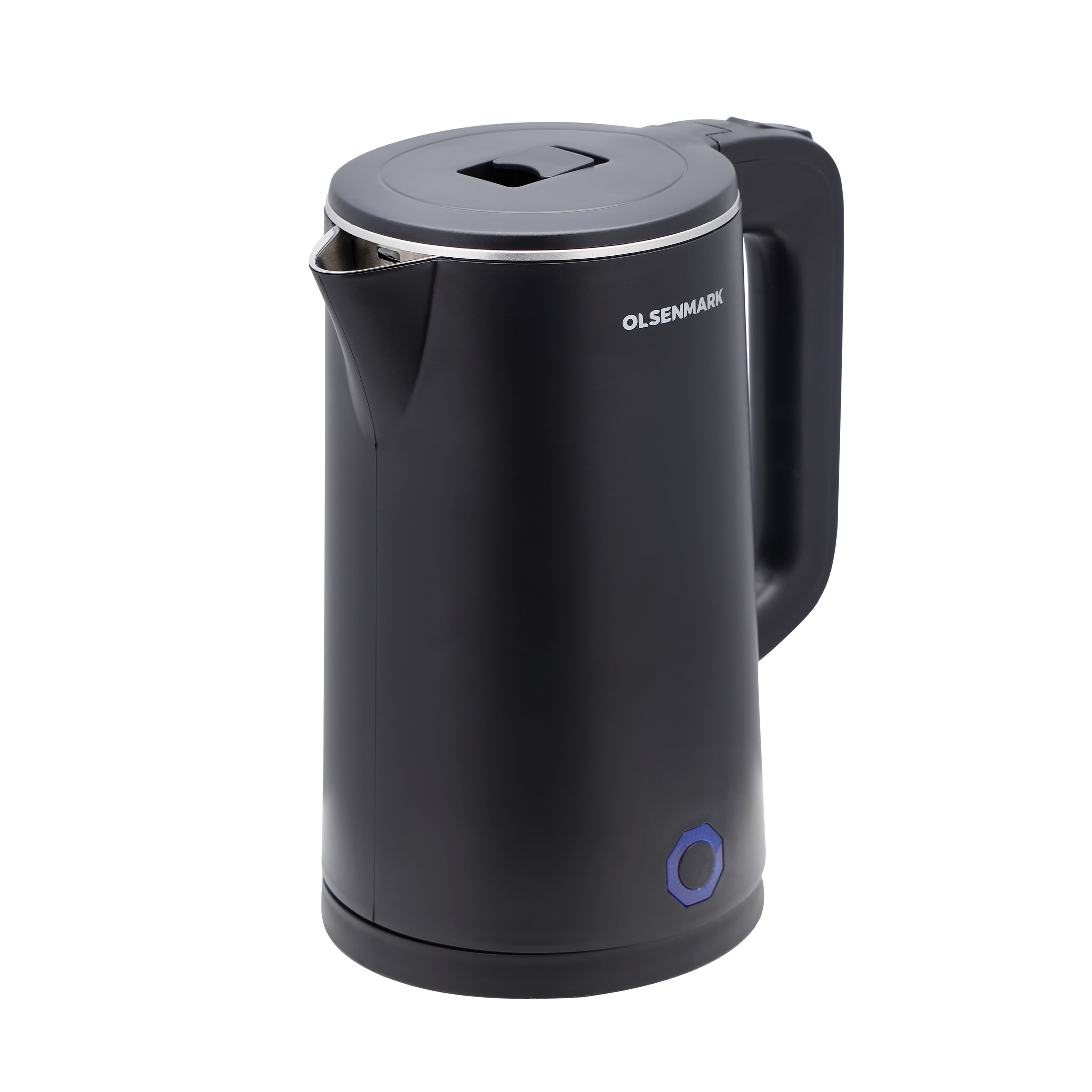 Olsenmark Electric Kettle, 1.8L Capacity, OMK2475 | Stainless Steel Seamless Inner | Double Wall Cool Touch Body | Auto-Shut Off, Boil Dry Protection | 360 Degree Rotational Base | Power Indicator