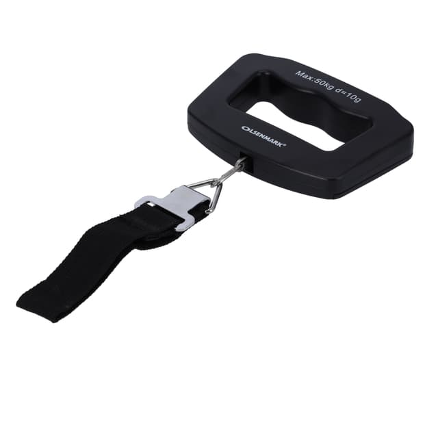 Olsenmark Digital Luggage Scale - Unit Exchange: G, Kg, Oz, Lb - Max Capacity: 50Kg/10G - 2 Pcs Aaa