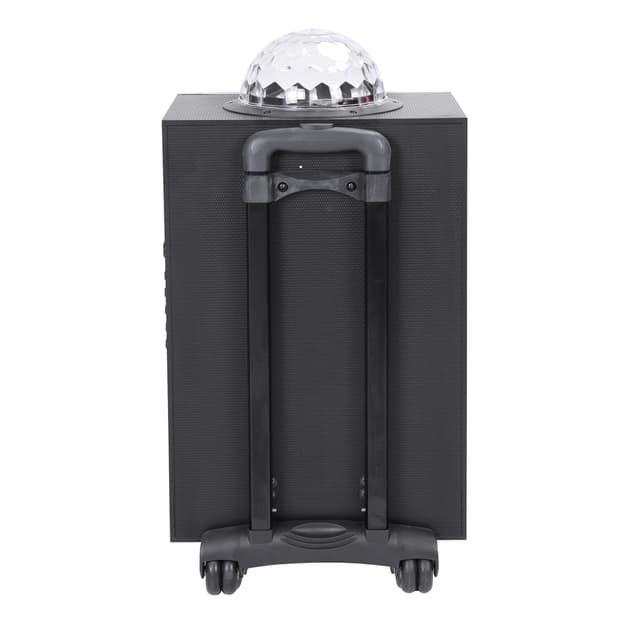Olsenmark Rechargeable Trolley Speaker With Usb, Sd Card, Fm, Mic, Bluetooth & Remote - Led Light