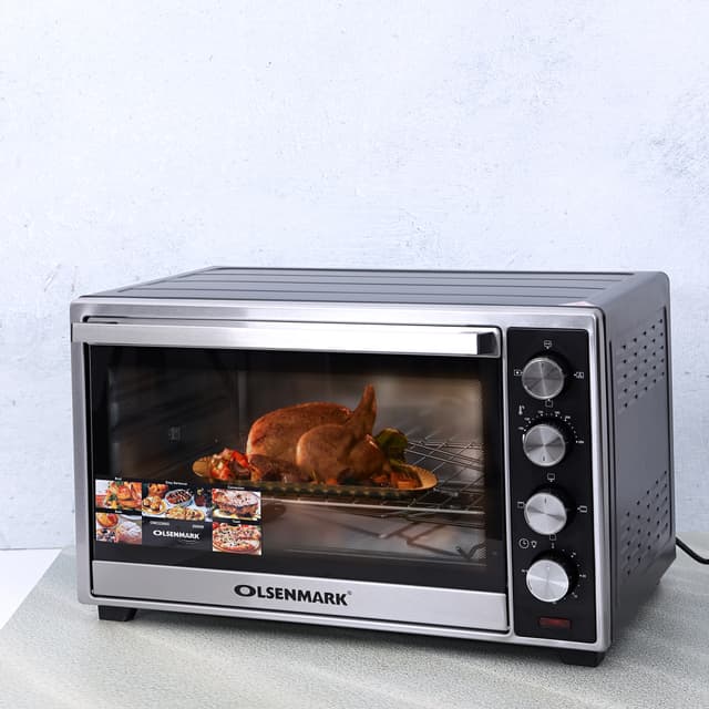 Olsenmark Electric Oven With Convection And Rotisserie, 45L - Temperature Setting - 60 Minutes Timer