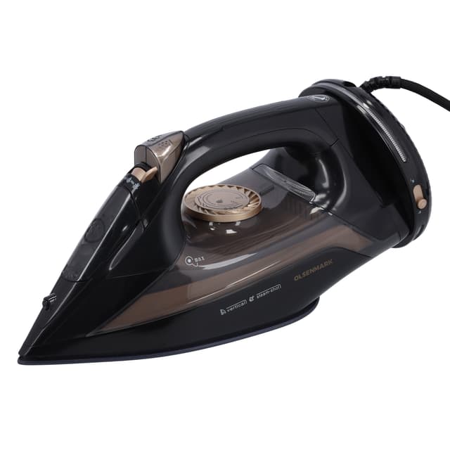 مكواة بخار 2200W لون أسود Corded And Cordless Steam Iron Dry, Steam, Spray - Olsenmark