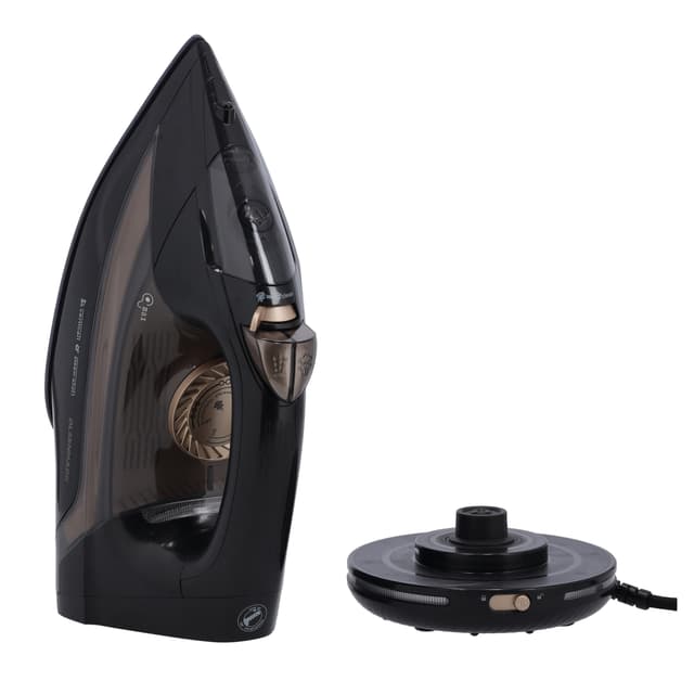 مكواة بخار 2200W لون أسود Corded And Cordless Steam Iron Dry, Steam, Spray - Olsenmark