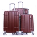 PARA JOHN Abs Hard Trolley Luggage Set, Maroon