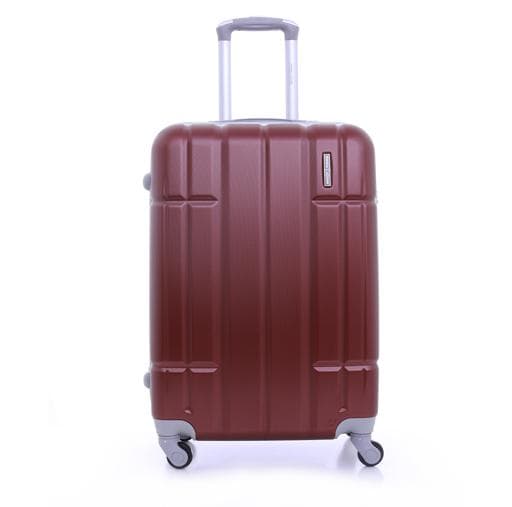 PARA JOHN Abs Hard Trolley Luggage Set, Maroon