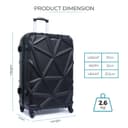 شنطة سفر قياس 19 بوصة لون أسود PARA JOHN PJTR3126 Matrix Luggage Trolley
