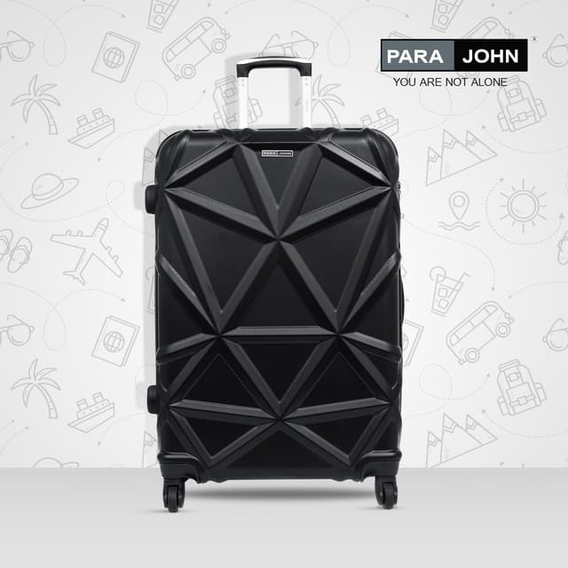 شنطة سفر قياس 19 بوصة لون أسود PARA JOHN PJTR3126 Matrix Luggage Trolley