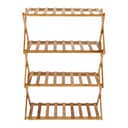 Royalford 4-Layer Bamboo Shoe Rack, RF10412 | 100% Natural Bamboo | Eco-Friendly | Collapsible Design | Easy To Store & Carry | Multifunctional Shoe Shelf | Free Standing Shoe Organizer