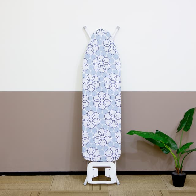 Royalford RF1510IB Mesh Ironing Board 134cmx33cmx88cm - Portable, Steam Iron Rest, Heat Resistant Cover |Lightweight Board with Adjustable Height & Rubber Feet Cover