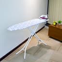 Royalford RF1510IB Mesh Ironing Board 134cmx33cmx88cm - Portable, Steam Iron Rest, Heat Resistant Cover |Lightweight Board with Adjustable Height & Rubber Feet Cover