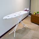 Royalford RF1510IB Mesh Ironing Board 134cmx33cmx88cm - Portable, Steam Iron Rest, Heat Resistant Cover |Lightweight Board with Adjustable Height & Rubber Feet Cover