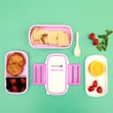 Royalford Double Layer Air Tight Lunch Box - 2 Compartment Leak-Proof & Airtight Lid Food Container