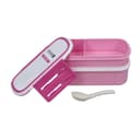 Royalford Double Layer Air Tight Lunch Box - 2 Compartment Leak-Proof & Airtight Lid Food Container