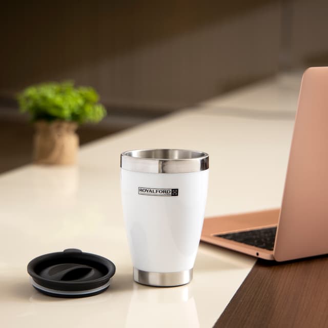 Royalford Travel mug 14 Oz /White 1X40