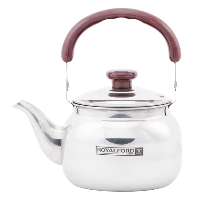 ابريق شاي 2 لتر من رويال فورد Royalford Stainless Steel Stove Top Tea Kettle