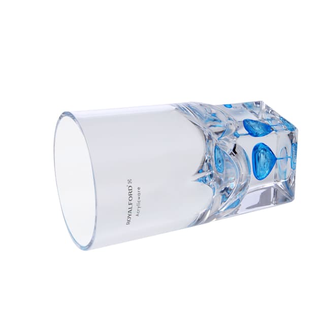 Royalford Acrylic Glass With Crystal Base - Transparent Water Cup Drinking Glass