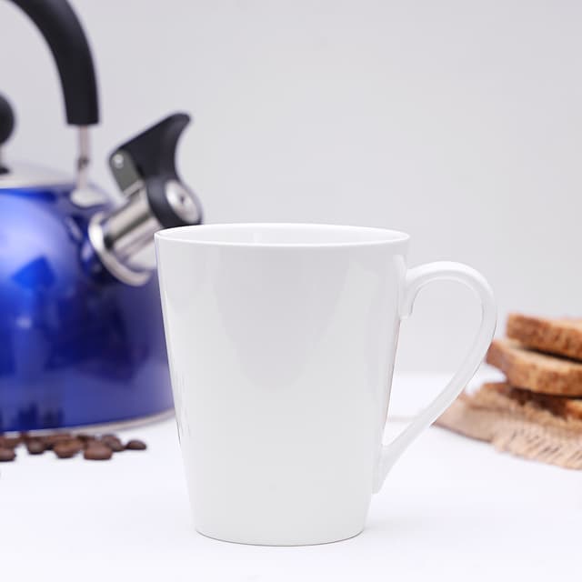 ماغ (كوب) بورسلين 230 مل أبيض Royalford - 230Ml Magnesia Porcelain Mug - Large Coffee & Tea Mug