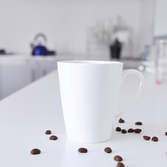 ماغ (كوب) بورسلين 230 مل أبيض Royalford - 230Ml Magnesia Porcelain Mug - Large Coffee & Tea Mug