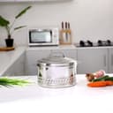 Royalford 4L Stainless Steel Esteelo Hot Pot - Double Wall Hot Pot