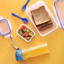 Royalford 3Pcs Lunch Box With Water Bottle - Portable Design Perfect Lock With Seal System