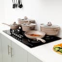 طقم آواني طهي ألمنيوم 9 قطع Royalford 9Pc Aluminium Cookware Set
