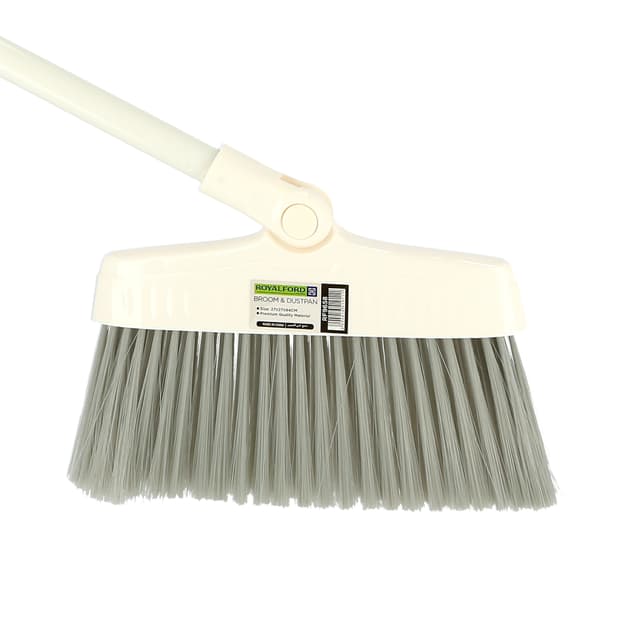 Royalford Hand Brush & Dustpan 26X14Cm - Hand Broom With Durable Soft Tipped Bristles