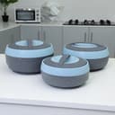 طقم اواني  ( أواني تقديم ) 3 قطع - ازرق / رماي Royalford -  Cosmos Insulated Casserole