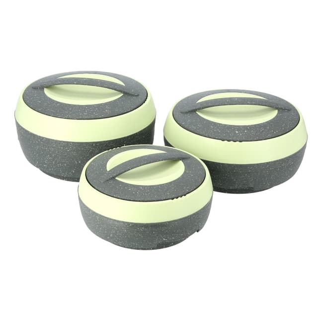 طقم اواني  ( أواني تقديم ) 3 قطع - ازرق / رماي Royalford -  Cosmos Insulated Casserole