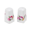 Royalford 71Pcs Opal Ware Dinner Set - Floral Design Plates, Bowls, Spoons & Salt & Pepper Set