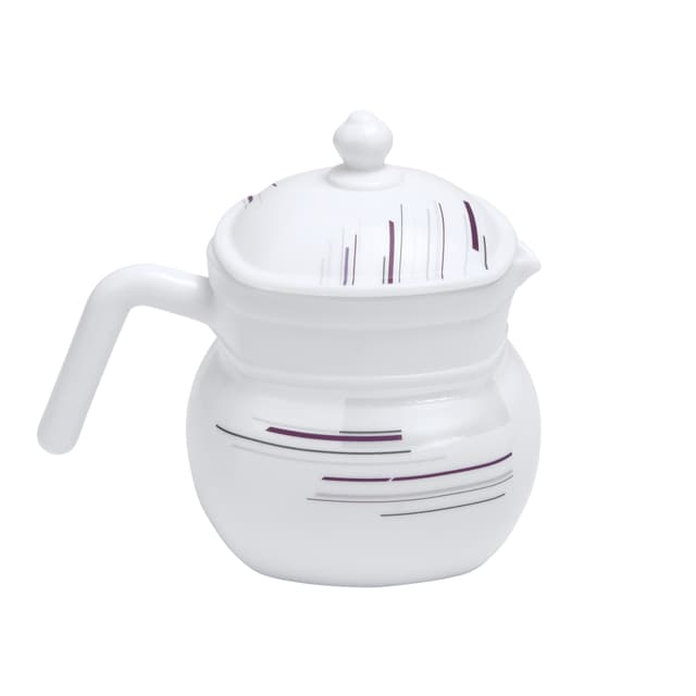 Royalford 97Pcs Opal Ware Dinner Set - Floral Design Plates, Bowls, Spoons, Cup & Saucer Tea Pot