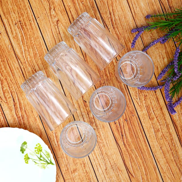 طقم كاسات عصير زجاجي 6 قطع 240 مل Royalford - 6Pcs 240Ml Glass Tumbler - Portable Water Cup Drinking Glass
