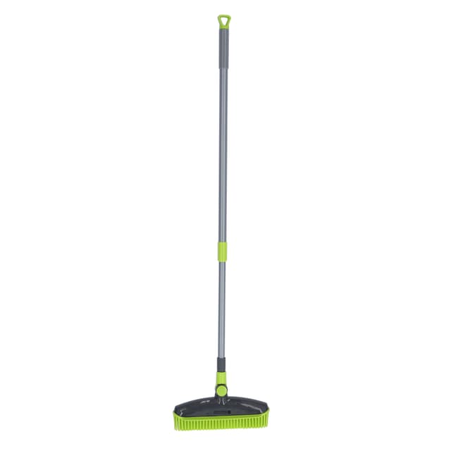Royalford Foldable Broom With Telescopic Steel Pole - Pp+Trp+Steel Floor Cleaning Brush