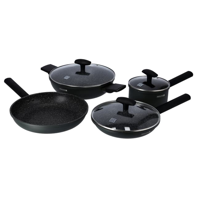 Royalford 7 Pcs ALU Nonstick cookware set 1X2