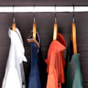 Royalford 4Pcs Rotating Wooden Hanger Set - Made From Quality Natural Wood, Clothes Coat Garment