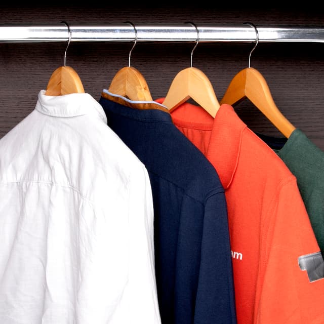Royalford 4Pcs Rotating Wooden Hanger Set - Made From Quality Natural Wood, Clothes Coat Garment