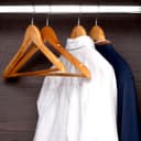 Royalford 4Pcs Rotating Wooden Hanger Set - Made From Quality Natural Wood, Clothes Coat Garment