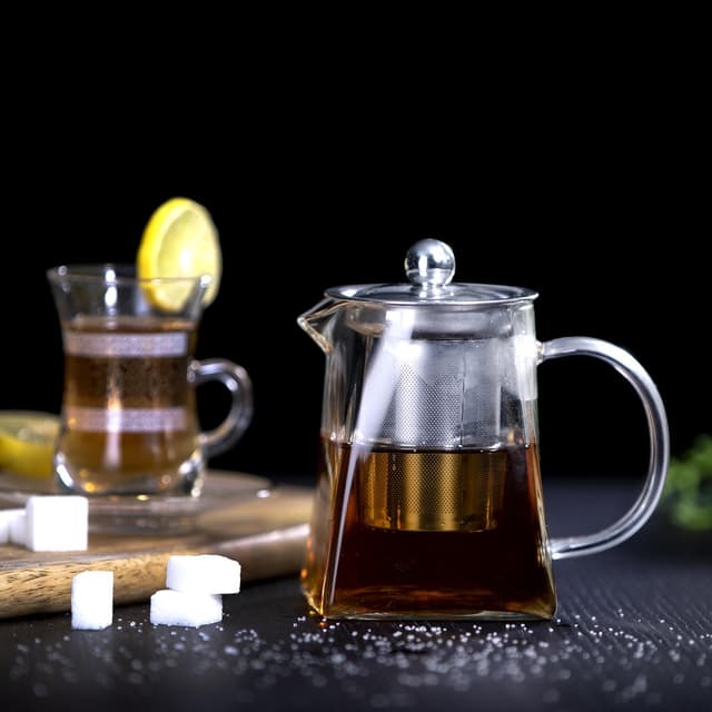 إبريق شاي زجاجي 550 مل  Royalford Glass Tea Pot