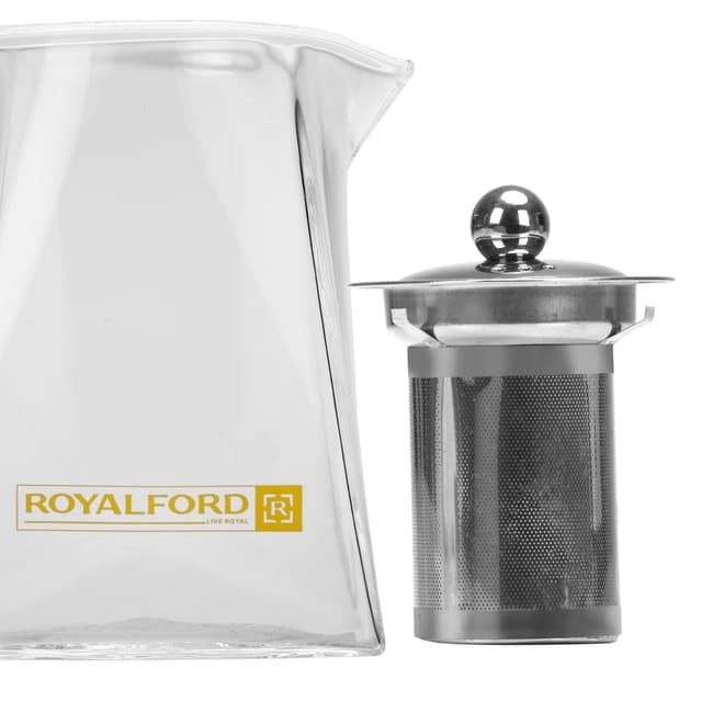 إبريق شاي زجاجي 550 مل  Royalford Glass Tea Pot
