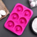 Royalford Silicone Donut Mold With 6 Cavities – Food Grade Silicone, -40°C To 230°C, 18×26 Cm, Easy