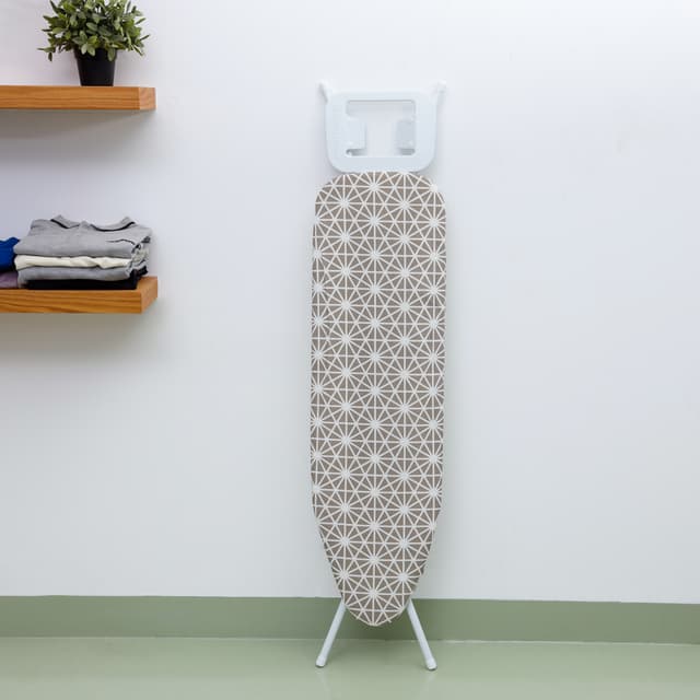 Royalford RF1510IB Mesh Ironing Board 134cmx33cmx88cm - Portable, Steam Iron Rest, Heat Resistant Cover |Lightweight Board with Adjustable Height & Rubber Feet Cover