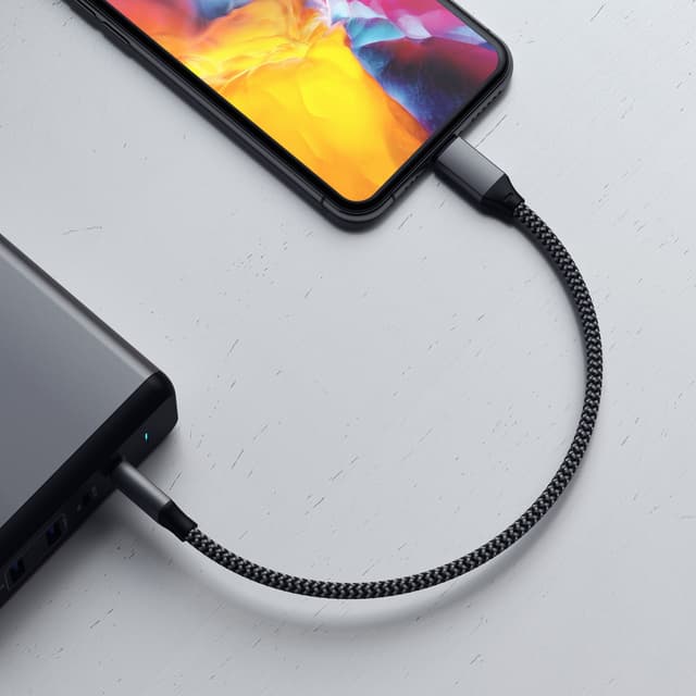 كيبل شحن من USB-C الى USB-C to Lightning Charging 25cm Lightning من Satechi