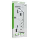 BELKIN Surge Protector - 6 outputs - 2 USB Ports - 2M - White