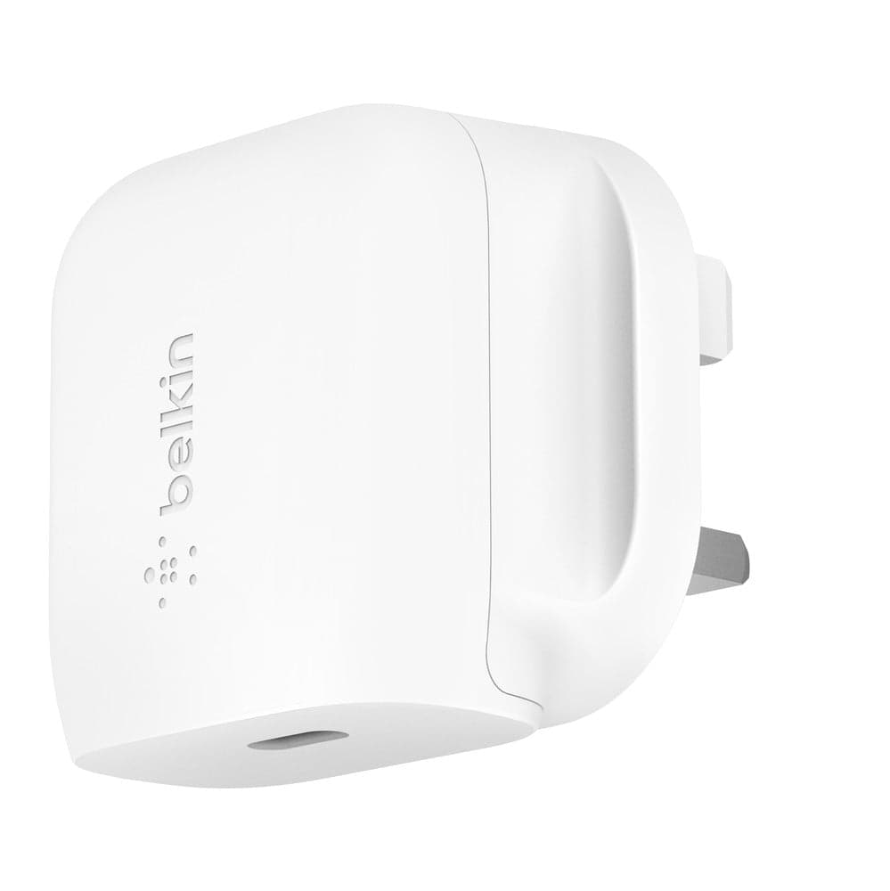 Belkin BOOST CHARGE 20W USB-C PD Wall Charger - for Apple iPhone 12/11 Pro Max/12/11 Pro/12 Mini/XR/XS Max/8/8 Plus, iPad & other USB-C Devices - White