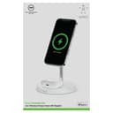 Belkin BOOST CHARGE PRO 2-IN-1 Wireless Charger Stand with MagSafe - for Apple iPhone 12 Pro Max/12 Pro/12/12 Mini & AirPods/Airpods Pro Wireless Charging Case - White