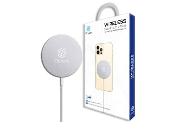 شاحن مغناطيسي لاسلكي Obranu Wireless Magnetic Charger بقوة 15 وات