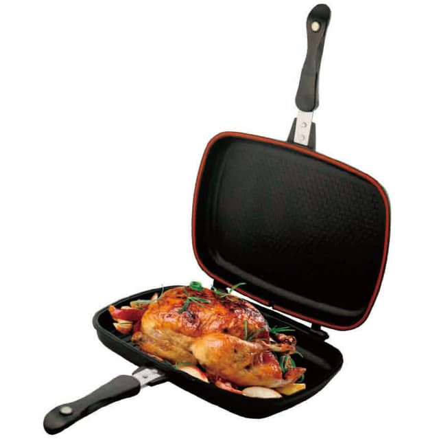 مقلاة شواء مزدوجة وجهين حجم 40 سم من رويال فورد Royalford Non-Stick Double Grill Pan 40 Cm