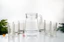 Royalford Glass Whiteline Water Set, 7pieces