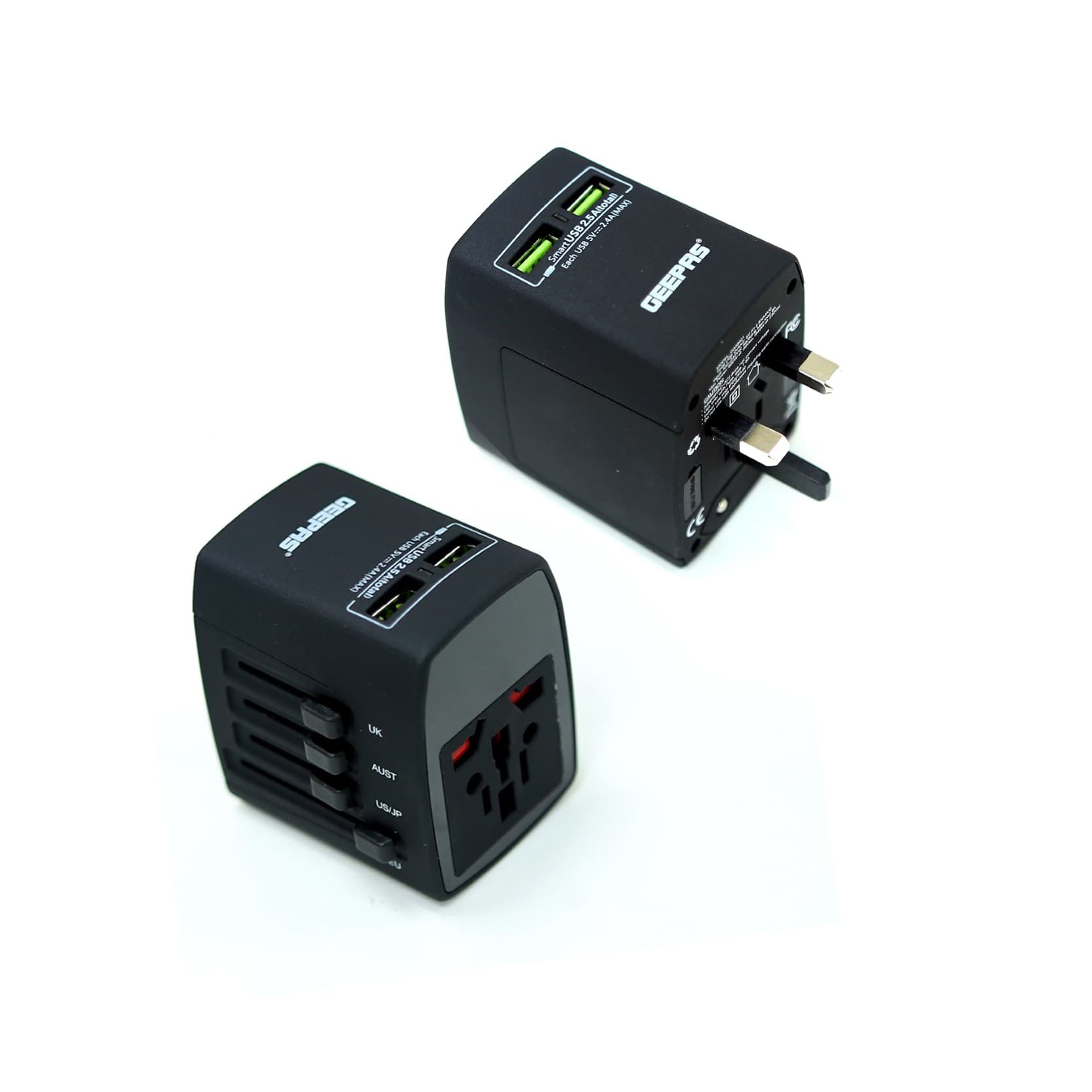 Geepas Universal Dual Usb Adapter