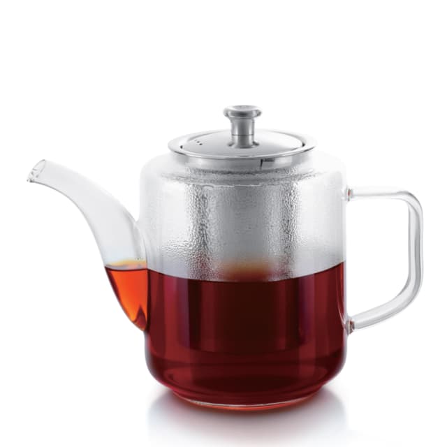 Royalford 960 Ml Glass Tea Pot With Stainless Steel Strainer