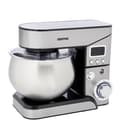 Geepas Digital Multi-Function Kitchen Machine, GSM43046 | 6 Speed Control | Kitchen Electric Mixer with Dough Hook, Whisk, Beater | 5L Stainless Steel Bowl with Lid | 1300W Powerful Motor