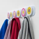 Delcasa 6 Pcs Clip Hook, DC2030 | Self Adhesive Wall Hook | Heavy Duty Waterproof For Bathroom, Kitchen, Coat, Towel, Robe Hanger